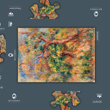 Landscape (Paysage) (1916) by Pierre-Auguste Renoir 1000 Puzzle Schachtel 3D Modell
