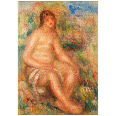 puzzleplate Bather (Baigneuse) (1918) by Pierre-Auguste Renoir 1000 Puzzle