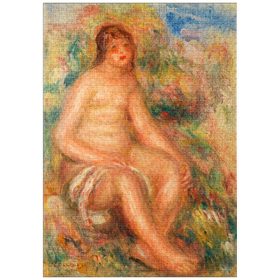 Darstellung des Puzzle Motivs Bather (Baigneuse) (1918) by Pierre-Auguste Renoir - Puzzleteile: 1000