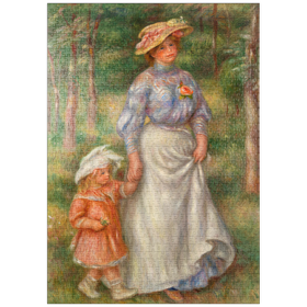Darstellung des Puzzle-Motivs Promenade (La Promenade) (1906) by Pierre-Auguste Renoir – Puzzleteile: 1000