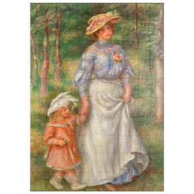 Darstellung des Puzzle Motivs Promenade (La Promenade) (1906) by Pierre-Auguste Renoir - Puzzleteile: 100