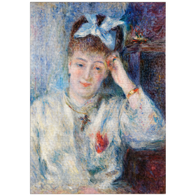 Darstellung des Puzzle-Motivs Portrait of Mademoiselle Marie Murer (1877) by Pierre-Auguste Renoir – Puzzleteile: 1000