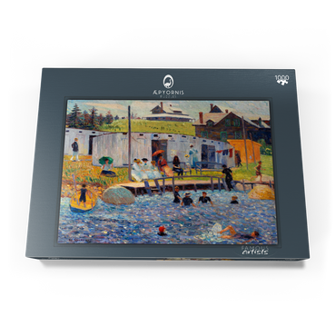 The Bathing Hour, Chester, Nova Scotia (1910) by William James Glackens 1000 Puzzle Schachtel Ansicht3