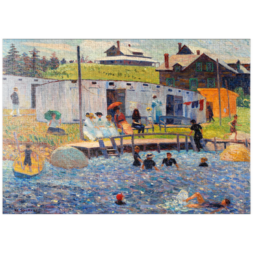 puzzleplate The Bathing Hour, Chester, Nova Scotia (1910) by William James Glackens 1000 Puzzle