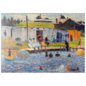 Darstellung des Puzzle-Motivs The Bathing Hour, Chester, Nova Scotia (1910) by William James Glackens – Puzzleteile: 200