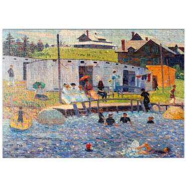 puzzleplate The Bathing Hour, Chester, Nova Scotia (1910) by William James Glackens 500 Puzzle