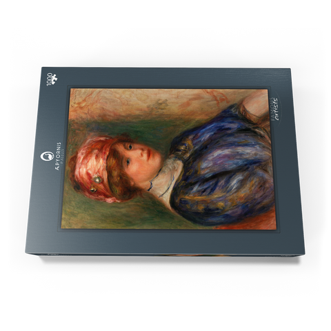Young Woman in Blue, Bust (Jeune femme en corsage bleu, buste) (1911) by Pierre-Auguste Renoir 1000 Puzzle Schachtel Ansicht3