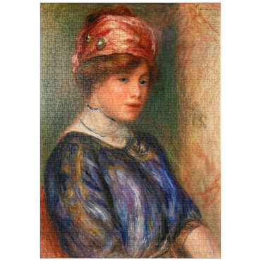 puzzleplate Young Woman in Blue, Bust (Jeune femme en corsage bleu, buste) (1911) by Pierre-Auguste Renoir 1000 Puzzle