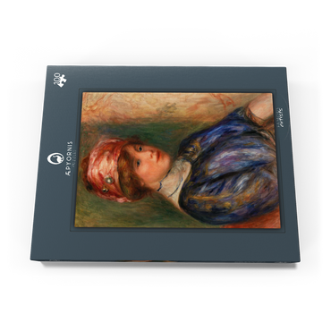 Young Woman in Blue, Bust (Jeune femme en corsage bleu, buste) (1911) by Pierre-Auguste Renoir 100 Puzzle Schachtel Ansicht3