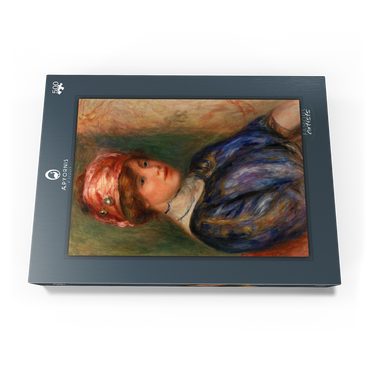 Young Woman in Blue, Bust (Jeune femme en corsage bleu, buste) (1911) by Pierre-Auguste Renoir 500 Puzzle Schachtel Ansicht3