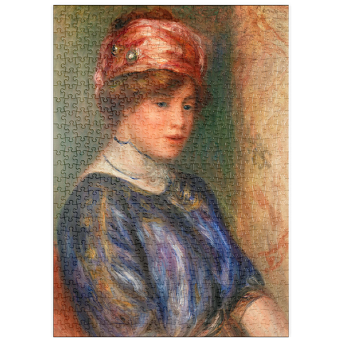 puzzleplate Young Woman in Blue, Bust (Jeune femme en corsage bleu, buste) (1911) by Pierre-Auguste Renoir 500 Puzzle