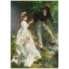 Darstellung des Puzzle Motivs La Promenade (1870) by Pierre-Auguste Renoir - Puzzleteile: 1000
