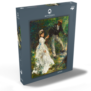 La Promenade (1870) by Pierre-Auguste Renoir 100 Puzzle Schachtel Ansicht2