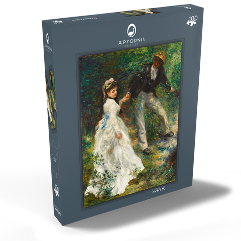 La Promenade (1870) by Pierre-Auguste Renoir 100 Puzzle Schachtel Ansicht2