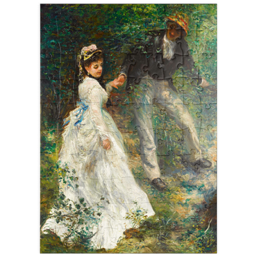 puzzleplate La Promenade (1870) by Pierre-Auguste Renoir 100 Puzzle