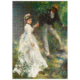 Darstellung des Puzzle Motivs La Promenade (1870) by Pierre-Auguste Renoir - Puzzleteile: 500