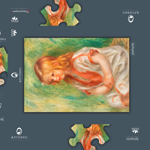 Claude Renoir (1904) by Pierre-Auguste Renoir 1000 Puzzle Schachtel 3D Modell