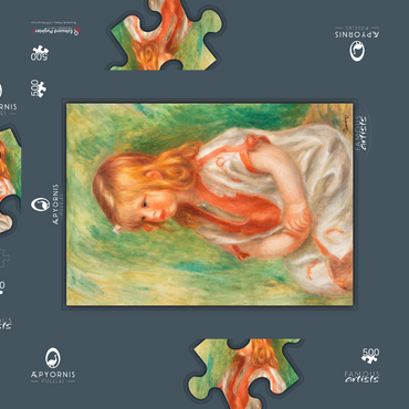Claude Renoir (1904) by Pierre-Auguste Renoir 500 Puzzle Schachtel 3D Modell