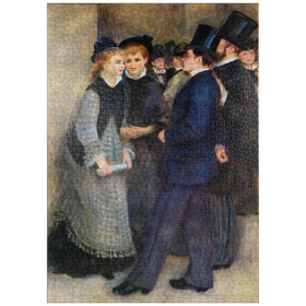 Darstellung des Puzzle Motivs Leaving the Conservatory (1876-1877) by Pierre-Auguste Renoir - Puzzleteile: 1000