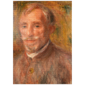 Darstellung des Puzzle-Motivs Portrait of Félix Hippolyte-Lucas (1918) by Pierre-Auguste Renoir – Puzzleteile: 1000