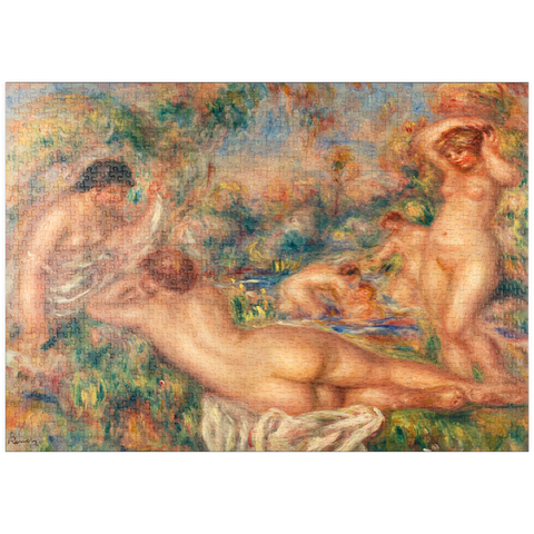 puzzleplate Bathers (Baigneuses) (1918) by Pierre-Auguste Renoir 1000 Puzzle