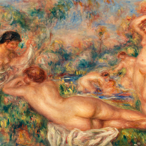 Bathers (Baigneuses) (1918) by Pierre-Auguste Renoir 200 Puzzle 3D Modell