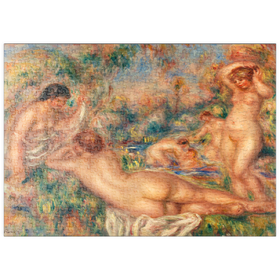 Darstellung des Puzzle Motivs Bathers (Baigneuses) (1918) by Pierre-Auguste Renoir - Puzzleteile: 500
