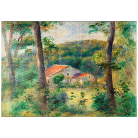 Darstellung des Puzzle-Motivs Environs of Briey (1899) by Pierre-Auguste Renoir – Puzzleteile: 1000