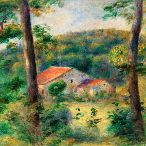 Environs of Briey (Environs de Briey) (1899) by Pierre-Auguste Renoir 1000 Puzzle 3D Modell