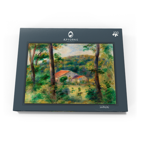 Environs of Briey (Environs de Briey) (1899) by Pierre-Auguste Renoir 100 Puzzle Schachtel Ansicht3