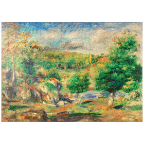 Darstellung des Puzzle-Motivs Chestnut Trees, Pont-Aven (Châtaigniers, Pont-Aven) (1892) by Pierre-Auguste Renoir – Puzzleteile: 1000