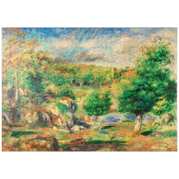 puzzleplate Chestnut Trees, Pont-Aven (Châtaigniers, Pont–Aven) (1892) by Pierre-Auguste Renoir 1000 Puzzle