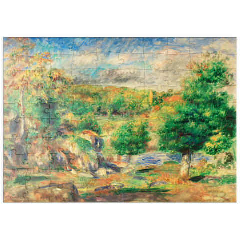 puzzleplate Chestnut Trees, Pont-Aven (Châtaigniers, Pont–Aven) (1892) by Pierre-Auguste Renoir 100 Puzzle