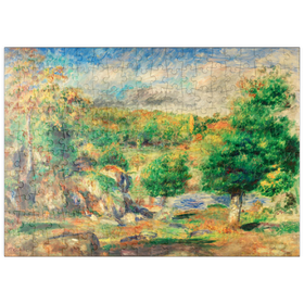 Darstellung des Puzzle-Motivs Chestnut Trees, Pont-Aven (Châtaigniers, Pont-Aven) (1892) by Pierre-Auguste Renoir – Puzzleteile: 200