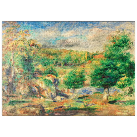 puzzleplate Chestnut Trees, Pont-Aven (Châtaigniers, Pont–Aven) (1892) by Pierre-Auguste Renoir 500 Puzzle