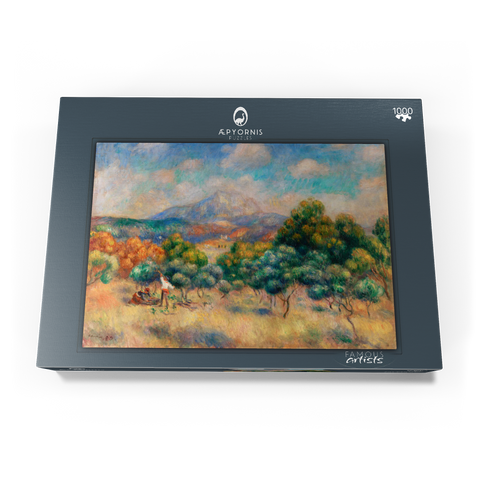 Mount of Sainte-Victoire (1888–1889) by Pierre-Auguste Renoir 1000 Puzzle Schachtel Ansicht3