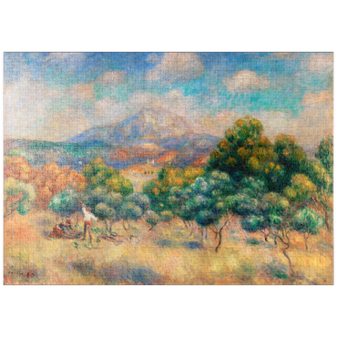 puzzleplate Mount of Sainte-Victoire (1888–1889) by Pierre-Auguste Renoir 1000 Puzzle