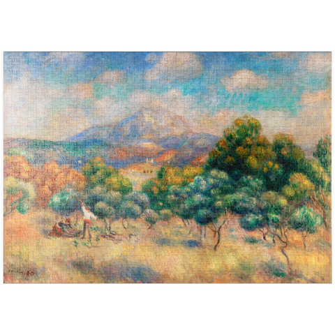 puzzleplate Mount of Sainte-Victoire (1888–1889) by Pierre-Auguste Renoir 1000 Puzzle