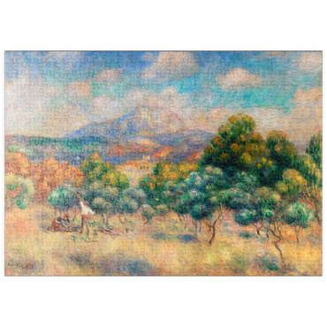 puzzleplate Mount of Sainte-Victoire (1888–1889) by Pierre-Auguste Renoir 500 Puzzle