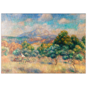 Darstellung des Puzzle Motivs Mount of Sainte-Victoire (1888-1889) by Pierre-Auguste Renoir - Puzzleteile: 500