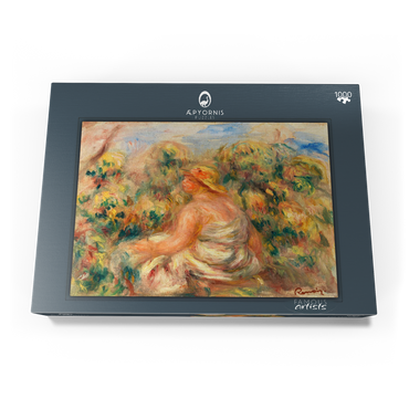 Woman with Hat in a Landscape (Femme avec chapeau dans un paysage) (1918) by Pierre-Auguste Renoir 1000 Puzzle Schachtel Ansicht3