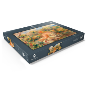 Alternative Darstellung des Puzzle-Motivs Woman with Hat in a Landscape (1918) by Pierre-Auguste Renoir – Puzzleteile: 200