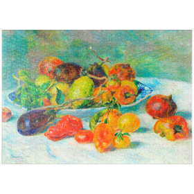 Darstellung des Puzzle-Motivs Fruits of the Midi (1881) by Pierre-Auguste Renoir – Puzzleteile: 1000