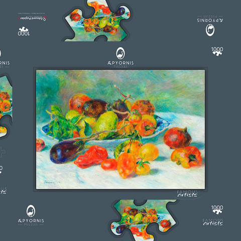 Fruits of the Midi (1881) by Pierre-Auguste Renoir 1000 Puzzle Schachtel 3D Modell