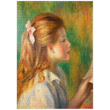 puzzleplate Reading (La Lecture) (1892) by Pierre-Auguste Renoir 1000 Puzzle