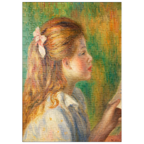 puzzleplate Reading (La Lecture) (1892) by Pierre-Auguste Renoir 200 Puzzle