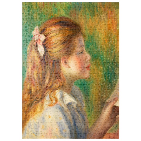 puzzleplate Reading (La Lecture) (1892) by Pierre-Auguste Renoir 500 Puzzle