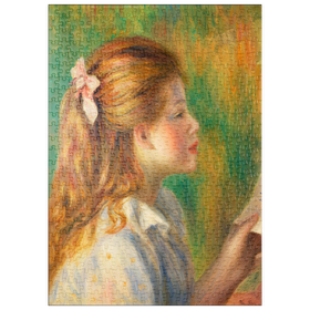 Darstellung des Puzzle Motivs Reading (La Lecture) (1892) by Pierre-Auguste Renoir - Puzzleteile: 500