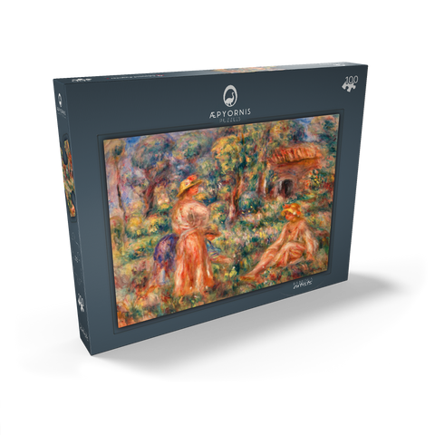 Girls in a Landscape (Jeunes filles dans un paysage) (1918) by Pierre-Auguste Renoir 100 Puzzle Schachtel Ansicht2