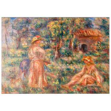puzzleplate Girls in a Landscape (Jeunes filles dans un paysage) (1918) by Pierre-Auguste Renoir 100 Puzzle